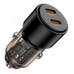 Tech-Protect Incarcator Auto Tech-Protect CC03, 100W, 3.25A, 2 x USB-C, Negru