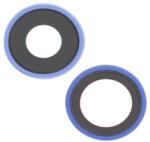 Aftermarket Geam Camera Set iPhone 16 , iPhone 16 Plus Albastru