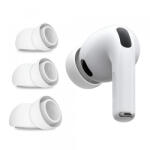 Techsuit Dopuri Techsuit ET2 pentru Apple AirPods Pro 3, Marime XS / S / L, Albe