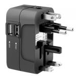 Techsuit Incarcator Retea Techsuit HHT202 Travel, 10W, 2A, 2 x USB-A, Negru - gsmboutique