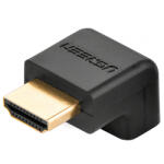 UGREEN Adaptor Video UGREEN HD112 Down Angle, HDMI - HDMI, 4K, Negru - gsmboutique