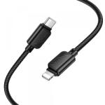 hoco. Cablu Date si Incarcare USB-C - Lightning HOCO X113, 27W, 1m, Negru - gsmboutique