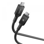 Spigen Cablu Date si Incarcare USB-C - USB-C Spigen EB24015CC, 240W, 1.5m, Negru ACA10423 (ACA10423)