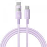 Baseus Cablu Date si Incarcare USB-C - USB-C Baseus Display 2, 100W, 2m, Mov P10382702511-01 - gsmboutique