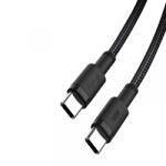 XO Design Cablu Date si Incarcare USB-C - USB-C XO Design NB-Q199, 100W, 1.5m, Negru - gsmboutique