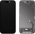 MP Display cu Touchscreen si Senzor Proximitate Lumina MP compatibil cu Apple iPhone 15, cu Rama, Versiune Soft OLED FHD Diagnostic, Negru