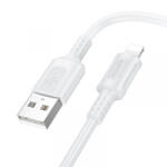 BOROFONE Cablu Date si Incarcare USB-A - Lightning Borofone BX111 Feliz, 18W, 1m, Alb - gsmboutique
