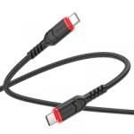 hoco. Cablu Date si Incarcare USB-C - USB-C HOCO X59 Victory, 60W, 3m, Negru
