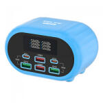 Relife Incarcator Statie Relife RL-309U, 72W, 5A, 2 x USB-C - 4 x USB-A, Albastru - gsmboutique