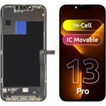 JK Display cu Touchscreen JK pentru Apple iPhone 13 Pro, cu Rama, Versiune LCD In-Cell IC Movable, Negru - gsmboutique