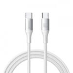 JOYROOM Cablu Date si Incarcare USB-C - USB-C Joyroom S-A28 Flash, 60W, 2m, Alb - gsmboutique
