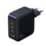 Baseus Incarcator Retea Baseus EnerFill FH11, 140W, 5A, 1 x USB-A - 3 x USB-C, Negru E0121J00 - gsmboutique