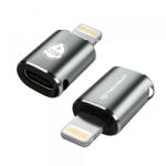 Techsuit Adaptor Date si Incarcare USB-C - Lightning Techsuit A11 TitanCoreX, Gri - gsmboutique