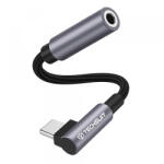 Techsuit Adaptor Audio USB-C - 3.5mm Techsuit AC7 MusicDox, Gri