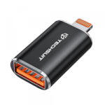 Techsuit Adaptor OTG Lightning - USB-A Techsuit A6 HyperPort, Negru Portocaliu - gsmboutique