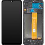 MP Display cu Touchscreen MP compatibil cu Samsung Galaxy A02 A022 / M02 M022, cu Rama, Negru - gsmboutique