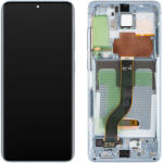 Samsung Display cu Touchscreen Samsung Galaxy S20+ 5G G986 / S20+ G985, cu Rama, Bleu (Cloud Blue), Service Pack GH82-31441D (GH82-31445D)