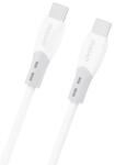Dudao Cablu Date si Incarcare USB-C - USB-C Dudao L25SC, 60W, 2m, Alb - gsmboutique