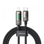Mcdodo Cablu Date si Incarcare USB-C - Lightning McDodo CA-3600 Display Auto Power Off, 36W, 1.2m, Negru - gsmboutique