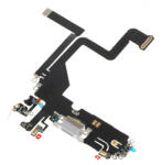 Aftermarket Banda cu Conector Incarcare - Microfon Apple iPhone 14 Pro, Argintiu - gsmboutique