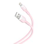 XO Design Cablu Date si Incarcare USB-A - Lightning XO Design NB212, 18W, 1m, Roz - gsmboutique