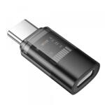 hoco. Adaptor Date si Incarcare Lightning - USB-C HOCO UA36D, Negru - gsmboutique