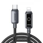 JOYROOM Cablu Date si Incarcare USB-C - Lightning Joyroom S-A55 StarFlight Display, 30W, 1.2m, Negru - gsmboutique