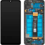MP Display cu Touchscreen MP compatibil cu Samsung Galaxy A12 Nacho A127, cu Rama, Negru - gsmboutique