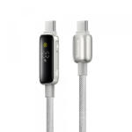 Baseus Cablu Date si Incarcare USB-C - USB-C Baseus Vipow Display, 100W, 1m, Gri P10381802851-00 (P10381802851-00) - gsmboutique
