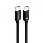 Forcell Cablu Date si Incarcare USB-C - USB-C Forcell F-Energy C338, 60W, 0.25m, Negru - gsmboutique