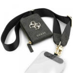 Guess Portofel si Snur Telefon Guess 4G Metal Logo, Negru