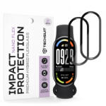 Techsuit Folie Protectie Techsuit Nano Flex pentru Xiaomi Smart Band 10, Set 2 bucati, Plastic, Neagra - gsmboutique