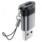ACEFAST Adaptor Date si Incarcare USB-C - USB-A Acefast J8, Gri - gsmboutique