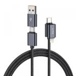Lito Cablu Date si Incarcare USB-C / USB-A - USB-C / Lightning Lito LD21, 100W, 1m, Negru - gsmboutique