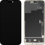MP Display cu Touchscreen si Senzor Proximitate Lumina MP compatibil cu Apple iPhone 15 Pro Max, cu Rama, Versiune Soft OLED FHD 120Hz Diagnostic, Negru