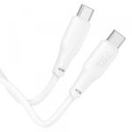 hoco. Cablu Date si Incarcare USB-C - USB-C HOCO X93, 100W, 1m, Alb - gsmboutique
