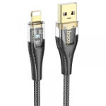 hoco. Cablu Date si Incarcare USB-A - Lightning HOCO U121, 18W, 1.2m, Negru - gsmboutique