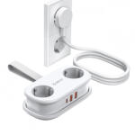 ORICO Prelungitor Orico APP, 2 x Schuko - 2 x USB-A - 1 x USB-C, Alb (ORICO-AP3-2A2U1C-PRO-EU-WH)