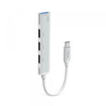 Havit Hub USB-C HAVIT HB41, 4in1, Argintiu - gsmboutique