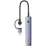 Baseus Hub USB / USB-C Baseus UltraJoy, 4 x USB-A 3.2 - 1 x USB-C, Gri B0005280B811-15 (B0005280B811-15)