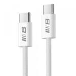 Blueo Cablu Date si Incarcare USB-C - USB-C Blueo, 100W, 2m, Alb - gsmboutique