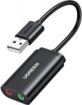 UGREEN Placa de sunet USB UGREEN US205, 2 x Jack 3.5mm, Negru - gsmboutique
