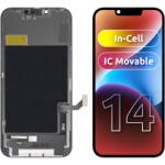ZY Display cu Touchscreen ZY pentru Apple iPhone 14, cu Rama, Versiune LCD In-Cell IC Movable, Negru - gsmboutique
