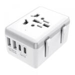 Techsuit Incarcator Retea Techsuit HHt204A Travel, 15W, 3A, 2 x USB-A - 2 x USB-C, Alb - gsmboutique