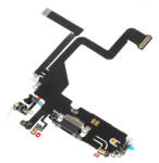 Aftermarket Banda cu Conector Incarcare - Microfon Apple iPhone 14 Pro, Negru - gsmboutique