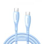 JOYROOM Cablu Date si Incarcare USB-C - USB-C Joyroom S-A59 Vibrant, 60W, 1.2m, Albastru - gsmboutique