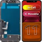 JK Display cu Touchscreen JK pentru Apple iPhone 11, cu Rama, Versiune LCD In-Cell IC Movable, Negru - gsmboutique