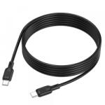 BOROFONE Cablu Date si Incarcare USB-C - USB-C Borofone BX113 Lenny, 60W, 2m, Negru - gsmboutique
