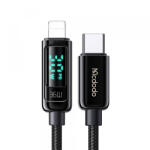 Mcdodo Cablu Date si Incarcare USB-C - Lightning McDodo CA-8810 Display, 36W, 1.2m, Negru - gsmboutique