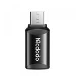 Mcdodo Adaptor Date si Incarcare USB-C - microUSB McDodo OT-7690, Negru
